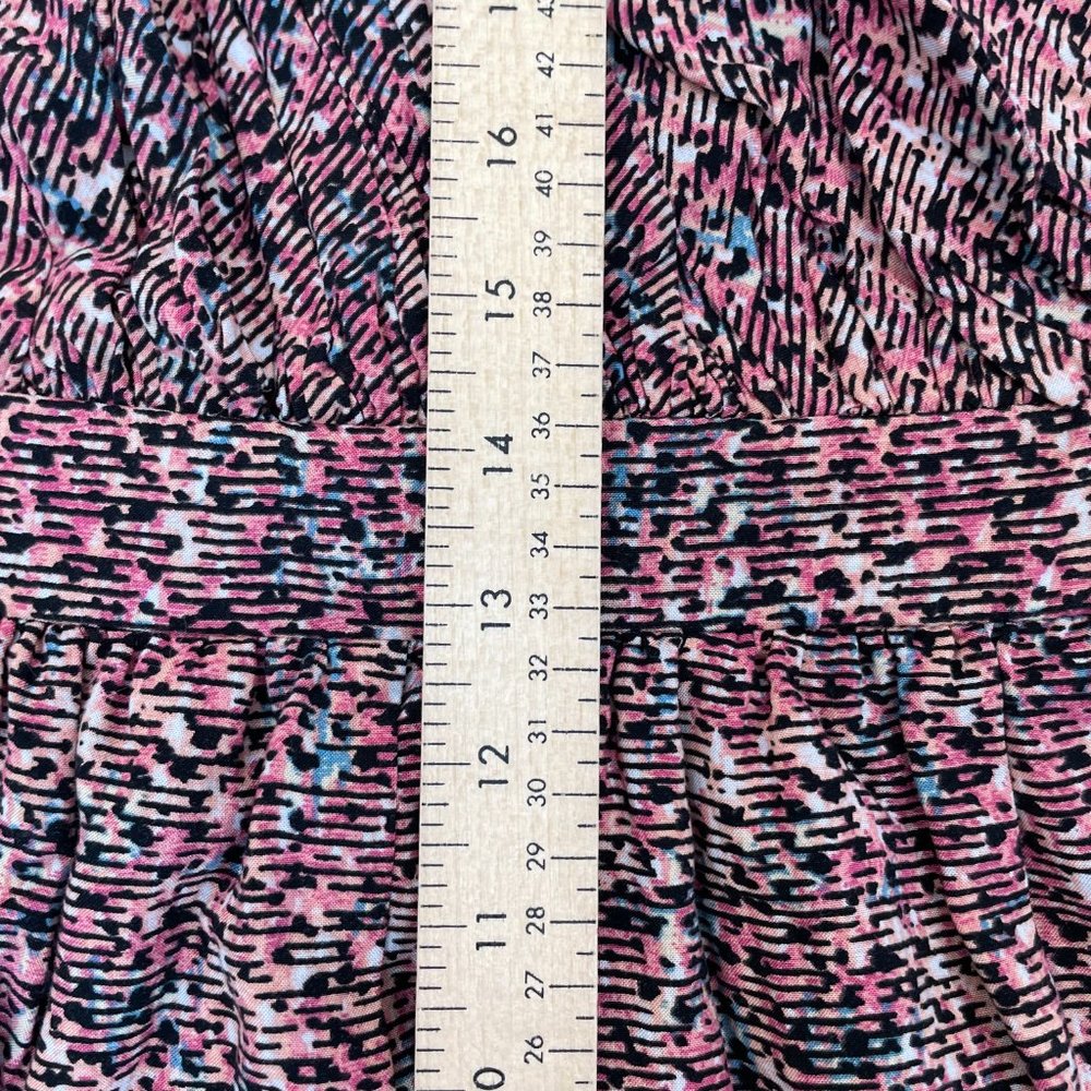 BCBGeneration Romper 2 Pink Black Pleated One Shoulder Pockets BCBG Women's - Picture 10 of 14